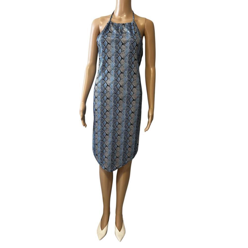 3 For 30 Accomplice Snakeskin Print Halter Dress